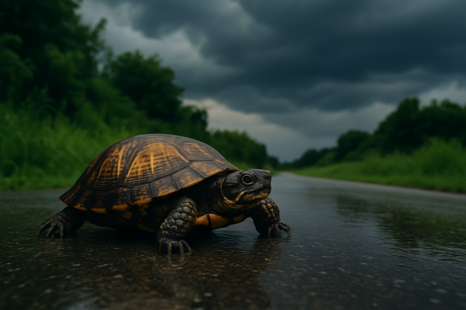Why Turtle Crossing the Road Means Rain Is Coming?