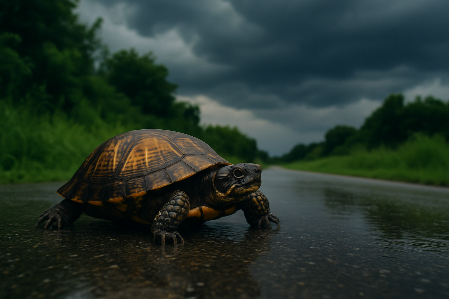 Why Turtle Crossing the Road Means Rain Is Coming?