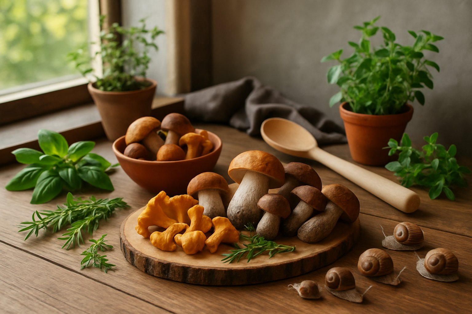 Mushroom And Snail Recipe