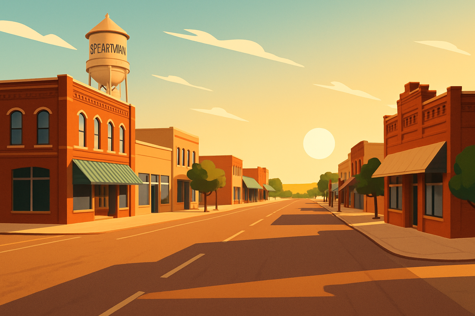 City of Spearman Offers Quiet Charm and Local History