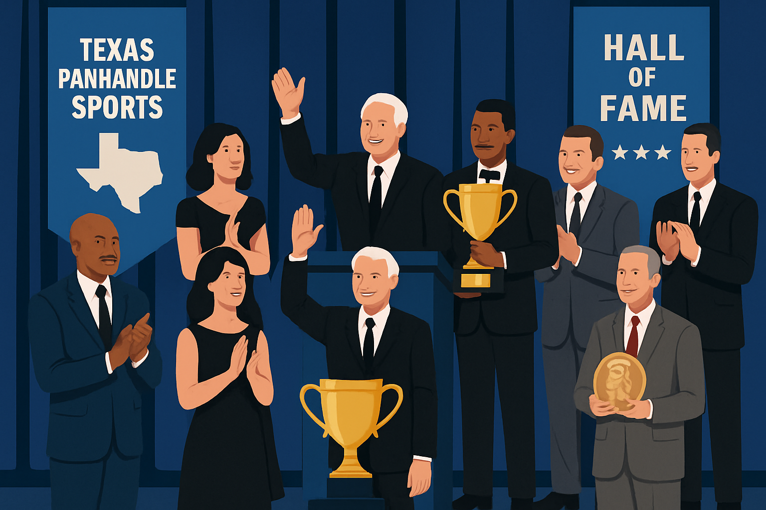 The grand induction ceremony of the Texas Panhandle Sports Hall of Fame celebrating new honorees.