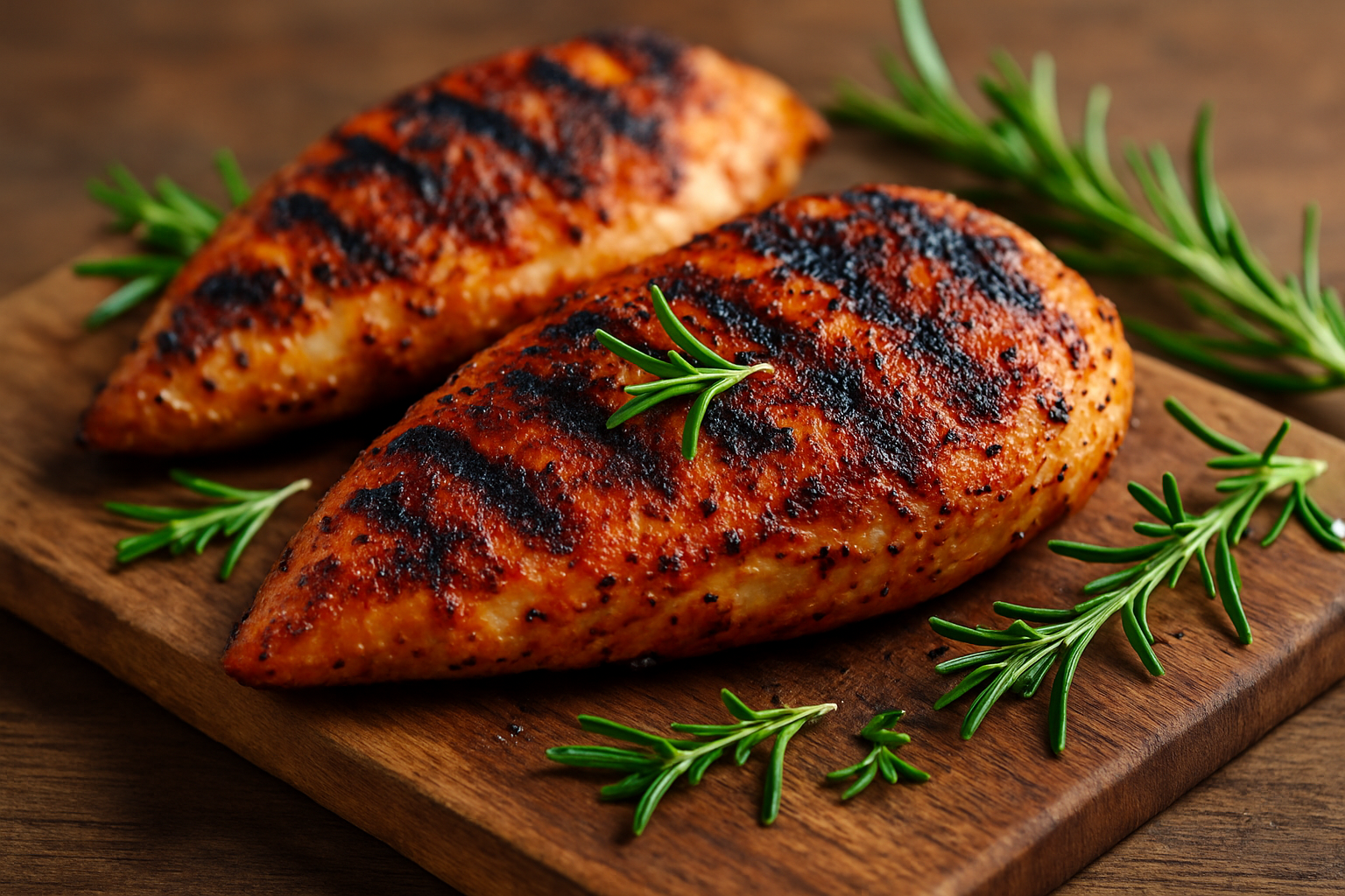 Grilled Firebird chicken showcasing its vibrant spices and juicy, tender meat.