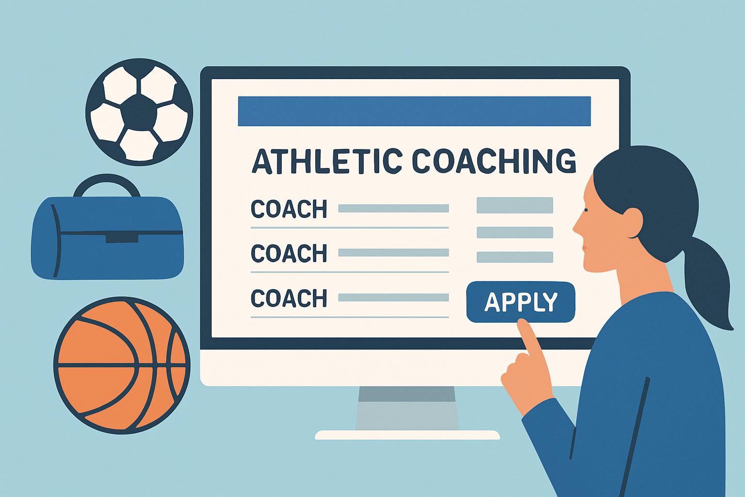 Example of a Texas school district job portal listing available coaching and athletic support positions.
