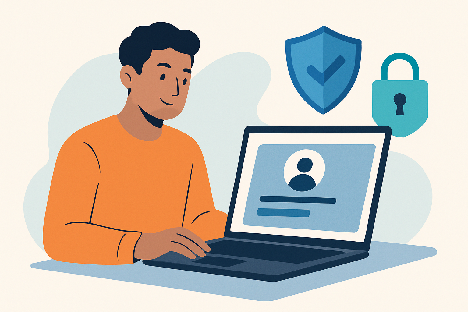 Customer securely managing Direct TV account online with trust and scam awareness