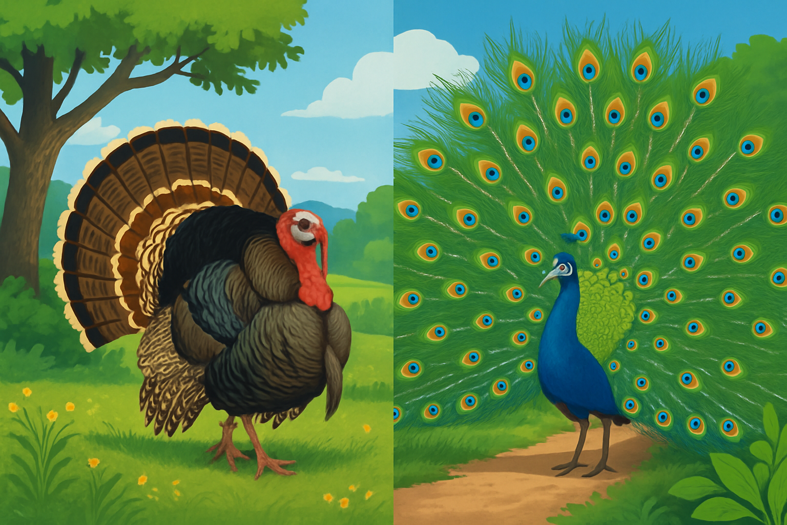 Is a Turkey a Peacock or Are They Different Birds?