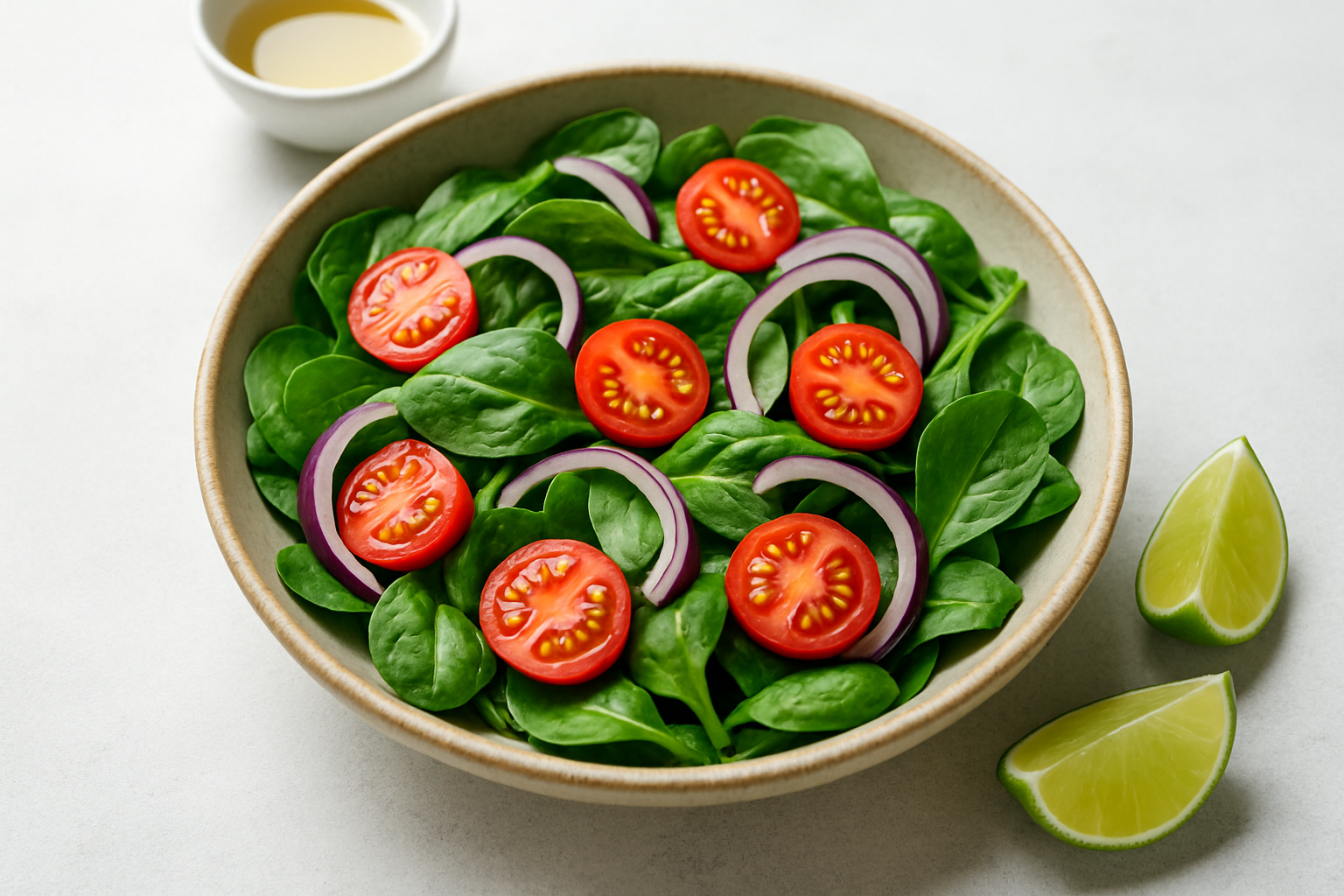 A freshly prepared susut salad ready to accompany the banana pumpkin and lemongrass fish.