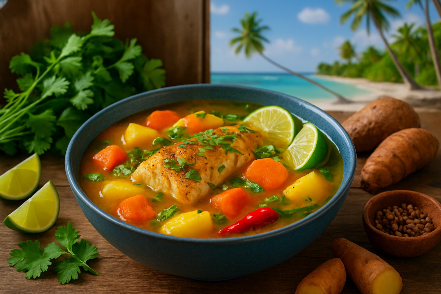 Caribbean Fish Soup Recipe with Traditional Island Spices