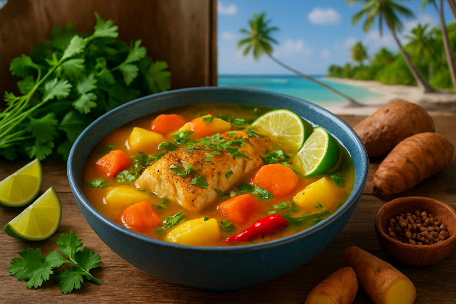 Caribbean Fish Soup Recipe with Traditional Island Spices