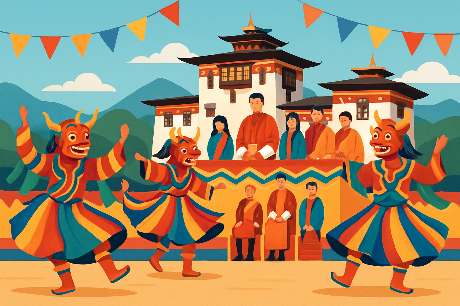 Bhutan National Day parade showcasing traditional dress and cultural performances