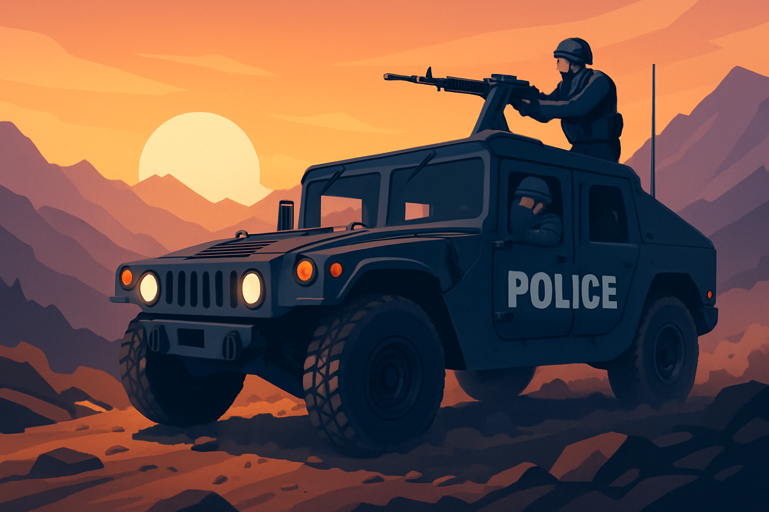 How Police Humvee Boosts Law Enforcement Mobility in Rough Terrain