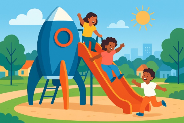 Why Kids Love Playground Rocket Slide Adventures